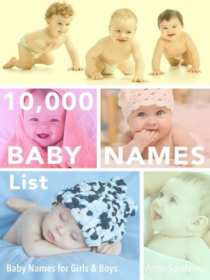 cover image of 10,000 Baby Names List